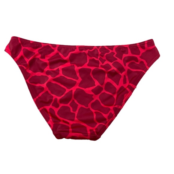 RED VICTORIA’s SECRET GIRAFFE PRINT BIKINI BOTTOMS - Picture 2 of 6